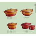 Low MOQ iron cookware sets enamel